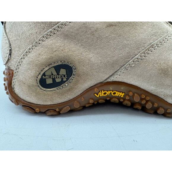 Merrell Womens Snow Mocs Suede Sheepskin Shoes Size 7 Beige Performance Footwear - Picture 4 of 14